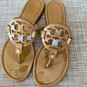 Tory Burch Miller Sandals - Nude Patent